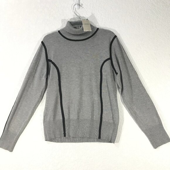🌷Turtleneck Sweater by Carmen Marc Valvo NWT - Picture 1 of 5